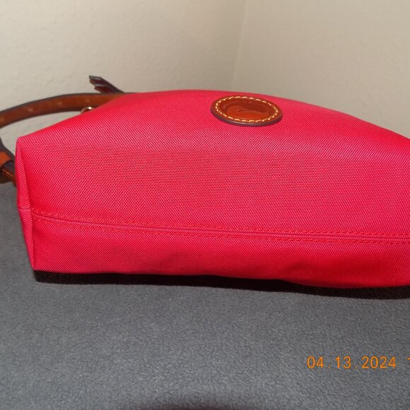 Dooney & Bourke Red Crossbody with Leather Trim - Picture 4 of 5